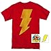 Popfunk Captain Marvel Shazam Lightning T Shirt & Stickers