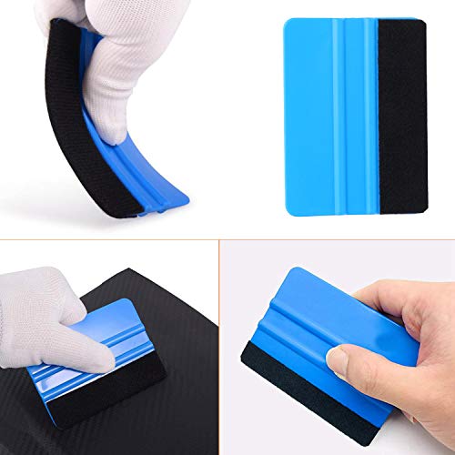 ESUMIC9PCS Window Tint Application Tools Set Window Tint Tools for Vehicle Film Including Window Squeegee,Scraper, Utility Knife and Blades - Thumbnail 3