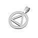 My Shape Zinc Alloy AA Symbol Alcoholics Anonymous Pendant Necklace Jewelry Gifts