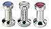 RSVP International Endurance Collection Flat Bottom Espresso Coffee Tamper Stainless Steel, 49mm Diameter, Red