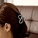 Meilliwish Diamond Butterfly Hair Clip Claw (D14)(Brown)
