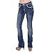 Sexy Couture Women's S95-PB Mid Rise Flare Bottoms Boot Cut Jeans