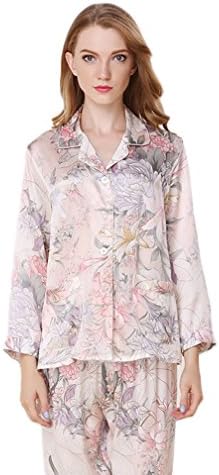 Women's Sleep Sets Pure Silk Nightwear Chemises Nightclothes S
