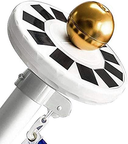 Mekar 30 LED Solar Powered Flag Pole Light Solar Flagpole Downlight Long-Lasting High Capacity for 15 to 25 ft Flag Pole