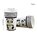 Chris.W 65Pcs Panda Birthday Party Supplies, Animal Themed Party Favors, Includes Banner, Straws, Plates, Cups, Cupcake Toppers, Tablecloth and Napkins