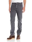 Lee Men's Regular Fit Straight Leg Jean (28W x 30L, Charcoal)
