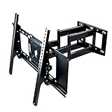 Sunydeal Full Motion Two Strong Arm Tilt Swivel TV Wall Mount Bracket for Samsung Vizio Sony TCL LG 30 32 39 40 42 43 46 49 50 55 inch LCD LED Plasma Flat Panel Smart TV, Max VESA 600x400mm, 110lbs