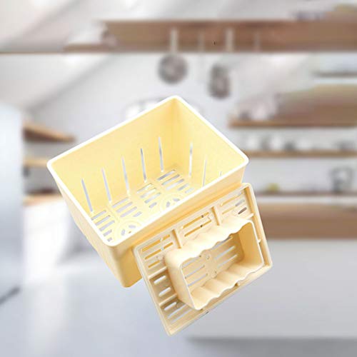 OmkuwlQ Tofu Press-Maker Mold DIY Plastic Mould Homemade Soybean Curd with Cheese Cloth Kitchen Cooking Tool