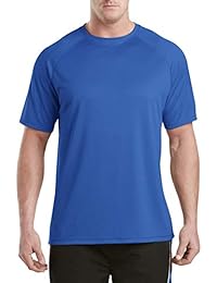 Harbor Bay by DXL Big and Tall Swim Rash Guard T-Shirt, Olympian Blue 3XLTall