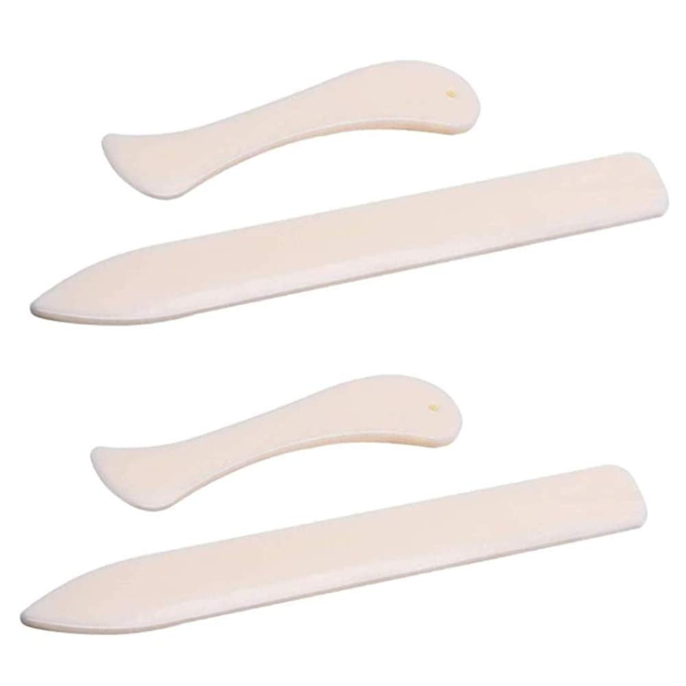 4 Pcs Paper Creaser Set Bone Shape Folder Folder Scorer Crease Marker for Paper Crafts, Card Making, Office Supplies and Handmade Books Bookbinding