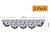 2 Pack Vintage Halloween Decorations Indoor Black Lace Runner Spiderweb Fireplace Mantle Scarf Cover - Holloween Home Décor Cobweb Bat Valance - Window Door Wall Porch Decorations - Party Accessories