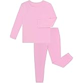 GUISBY Toddler Pajamas Set, Rayon of Bamboo Kids Boys Girls Daily Snug Fit 2 Piece Sleepers Sets