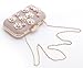 Yuenjoy Womens Glitter Floral Rhinestone Beaded Evening Bags Wedding Clutch Purse