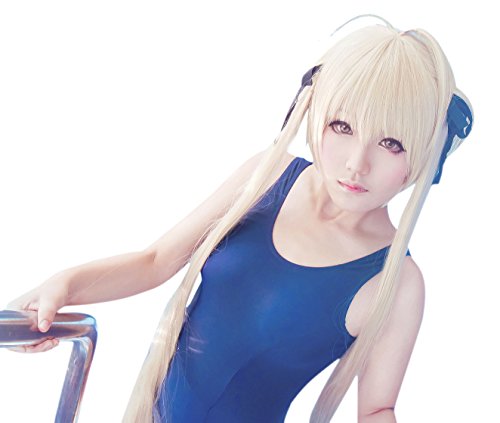Nuoqi Sweet Girls Anime Long Synthetic Human Hairs Cosplay Wigs
