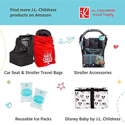 J.L. Childress Pack 'N Protect for Baby Bottles - Insulated Breast Milk Cooler Travel Bag for Moms, Portable Storage for Glass Baby Bottles & Food Containers, For Daycare or On the Go - Black