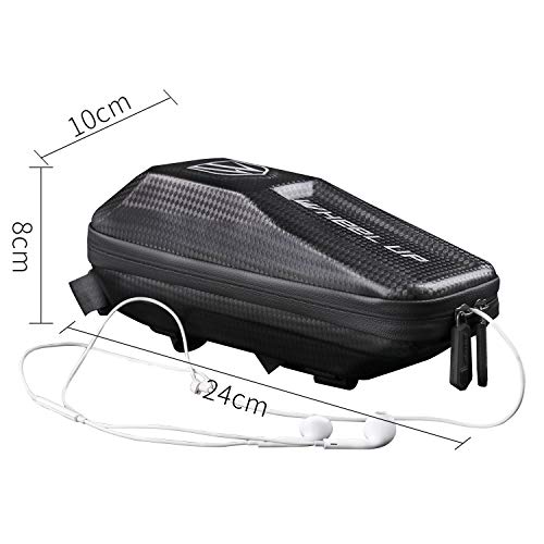 W WHEEL UP Bike Frame Bag,Bicycle Front Frame Phone Bag Bike Top Tube Bag Bike Bag Cycling Accessories Pouch