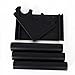 Wuligirl 3 Tier T Bar Bracelet Holder Stand Watch Jewelry Storage Organizer Black PU Leather Display Bangle Anklet Rack(PU 3 Tier)