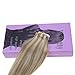 VeSunny Tape in Human Hair Extensions Blonde #18/613 Silky Straight Blonde Highlights Tape in Extensions Remy Brazilian Human Hair 20 Pcs/50G