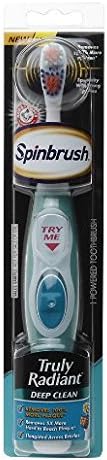 Spin Brush Truly Radiant by Arm & Hammer Powered Toothbrush, Deep Clean 1.0 ea (pack of 3)