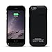 YHhao External Battery Case with Built-in Kickstand for Apple iPhone 6, Black