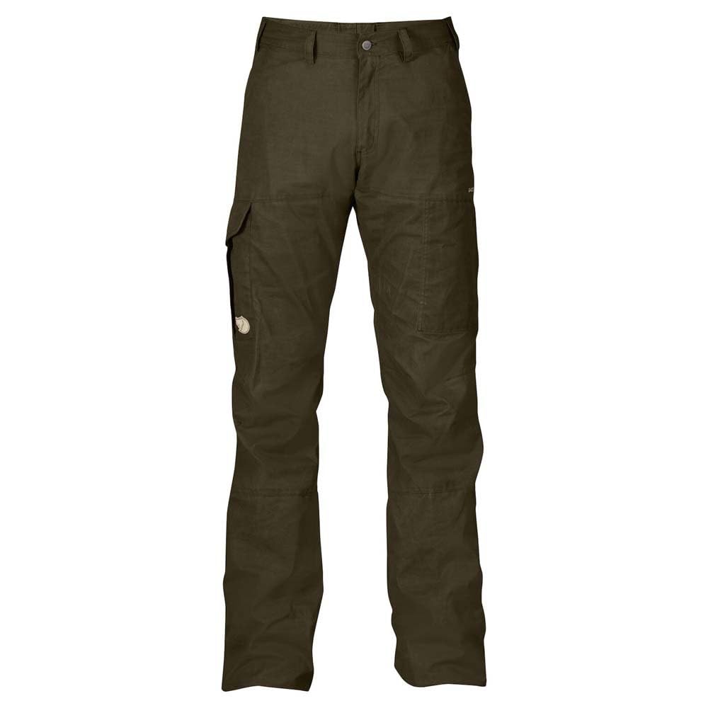 Fjäll Räven Men's Karl Pro Trousers, Dark Olive, Size 28 UK