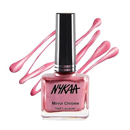 Nykaa Mirror Chrome Nail Lacquer - Pink Pinwheel (Shade No.177)(9 ml)