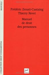 Manuel de droit des personnes