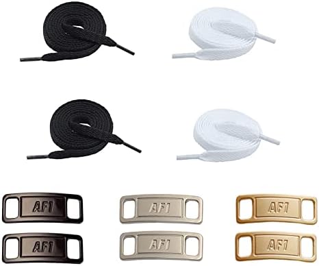 Excefore Pairs Shoe Lace Charms with Pairs 120cm Flat Sneaker