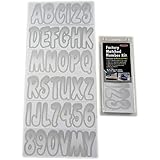 Hardline Products Series 200 Factory Matched 3-Inch Boat & PWC Registration Number Kit, White/Silver
