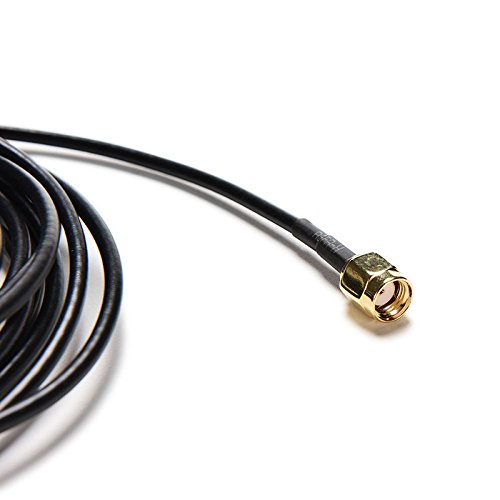 Coax Coaxial Cable 30ft 10M Antenna Extension RG174 RP SMA Male to Female Adapter WiFi Router Pigtail (2pcs 33ft RP-SMA to female Cable)