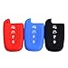 VCiiC Silicone Cover Smart Keyless Remote Key Fob Case Skin Replacement for Kia Optima Forte Sportage Soul Hyundai Elantra Equus Genesis Sonata 4 Button