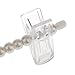 Jili Online 30cm Luxury Pearl Beaded Clothes Hangers Decorative Pants Trousers Clothes Hanger with Clip for Adults - White, 30cm