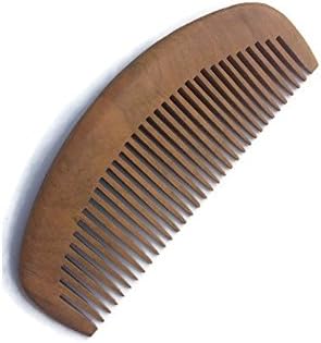 Plai Na Natural Wood Comb for Hair and Beard with Fine Tooth Dark Color, size 5" x 2"