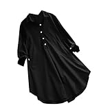 Large Size Cotton Shirt Clearance Women's Long