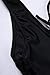 Zero City Bathing Suits Women One Piece Front Side Lace Up Monokini Swimsuits (S, Black)