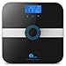 1byone Body Fat Scale Body Scale Bathroom Scale with Tempered Glass, 180kg/400lb Weight Capacity, 10 Users Auto Recognition, Measures Weight, Body Fat, Water, Muscle, Calorie and Bmi, Black