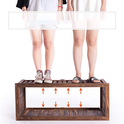 Fensterkasten Blumenkasten aus Holz Blumentrog Blumentopf Außen Rechteck Karbonisierung Antiseptische Pflanzkasten (Size… – Bild 6