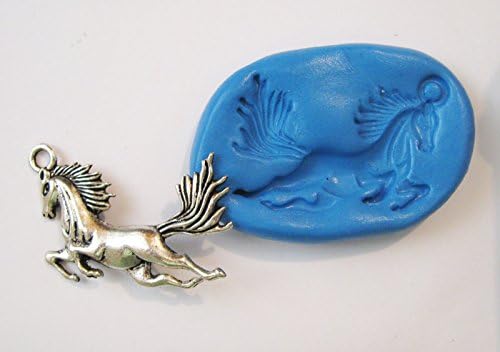Horse Flexible Food Grade Silicone Push Mold for Polymer Clay, Resin,wax,miniature Food,sweets,plaster