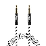 3.5mm Aux Cable, CableCreation 3.5mm Auxiliary Stereo Audio Cables Slim and Soft Aux Cord Compatible with Headphones, iPods, iPhones, iPads, Home/Car Stereos & More, 6 Feet/1.8M