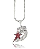 Iced Out Silver Black Wall Street Pendant w/ 30