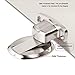 GGIENRUI Magnetic Door Stopper Floor Door Stop Magnetic Heavy Duty Door Holder for Keep Door Open with 3M Self Adhesive and Conceal Screw Mount, 1pcs, Silver