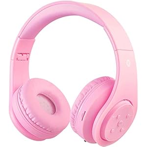 Draadloze Bluetooth hoofdtelefoon voor kinderen jongeren vanaf 5 draadloze hoofdtelefoon over oor met volumebegrenzing…