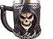 A Drink with Death Skull Grim Reaper Coffee Mug Drink Cup, 14 oz