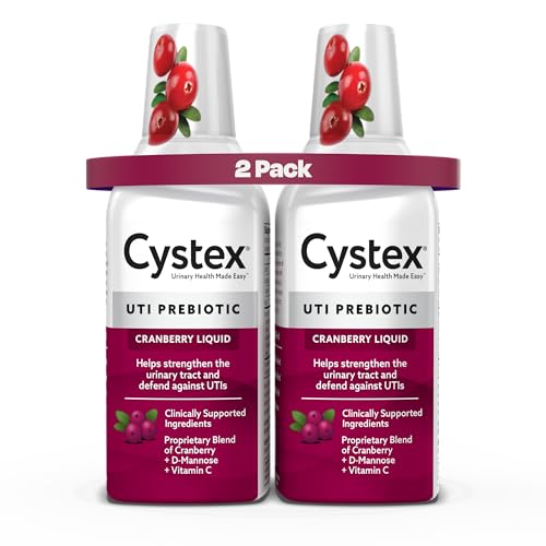 Cystex Cranberry Urinary Health Supplement Liquid, 7.6 fl oz (2 Pack)