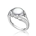 Sterling Silver Freshwater Pearl Ring, 10.5-11mm