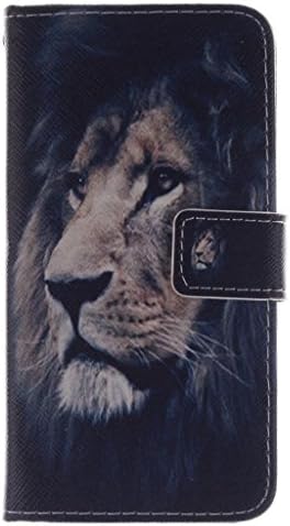HTC M8 Case,HTC One M8 Wallet Case,Gift_Source Brand [Kickstand Feature] Luxury Wallet PU Leather Folio Wallet Flip Case Cover Built-in Card Slots for HTC One M8 Case(Lion), Sent Screen Protector + Stylus Pen