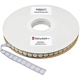 DuraGrip&reg; Brand - 1/2" White Hook Coins | Hook Side Only, Loop Side Sold Separately
