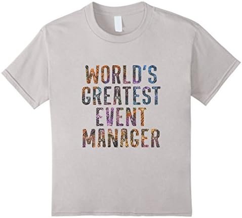 Kids World's greatest event manager shirt 8 Silver