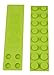 Silicone 12 Flexible Connector Straps by Strictly Briks | Compatible with all Major Brands | Large Pegs for Toddlers | Ages 3+ | 2X8 Soft Building Bricks | Patent Pending