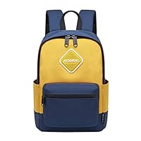 ABage Small School Backpack Lightweight Classic Backpack Casual Student Bookbag Durable Daypack for Teens/Boys/Girls, Yellow